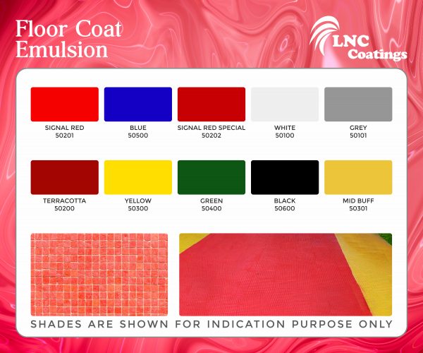 Floor Coat emulsion shades